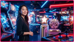 Các biểu tượng thưởng slot phổ biến như Wild, Multiplier và Bonus nổi bật trên nền bóng bẩy