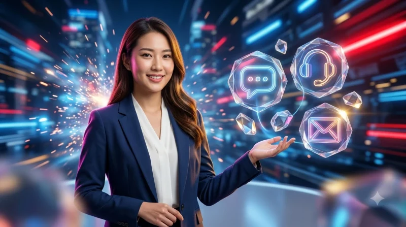 Các kênh liên hệ chăm sóc khách hàng nền tảng trực tuyến: chat, điện thoại, email, live support