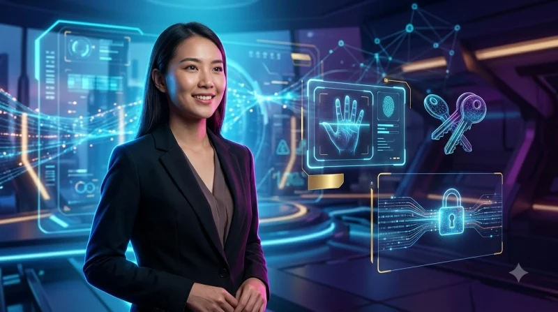 Minh họa quy trình đăng nhập an toàn qua các bước rõ ràng