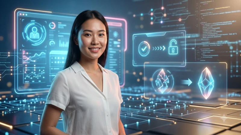 Minh họa thao tác khôi phục mật khẩu trên giao diện tài khoản