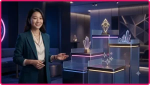 Tổng quan trò chơi lucky spin game nền tảng trực tuyến với vòng quay hiện đại và đồng xu vàng phát sáng